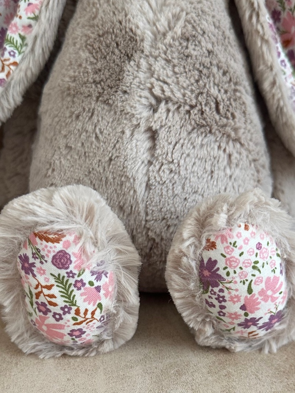 Jellycat Blossom Beige Bunny "Petal" Medium 12" Plushie Collectible Soft Floral - Picture 3 of 11
